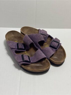 Birkenstock Arizona Suede Leather Sandals in Purple Size EU 36 Women’s 5